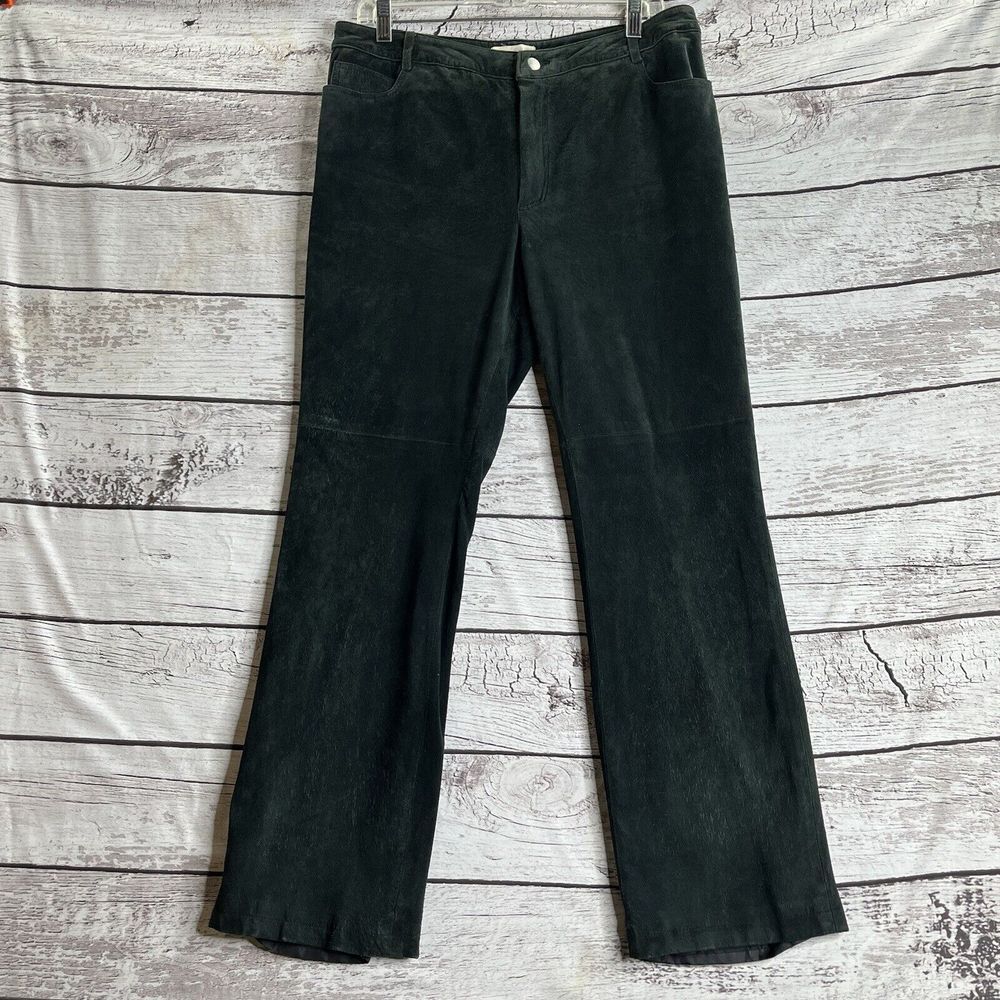 Laura Leigh Ltd‎ Leather Pants Women's 12 Green